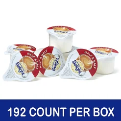 International Delight Half-And-Half Liquid Coffee Creamer, Original Flavor, 0.4 Oz Single Serve x 192