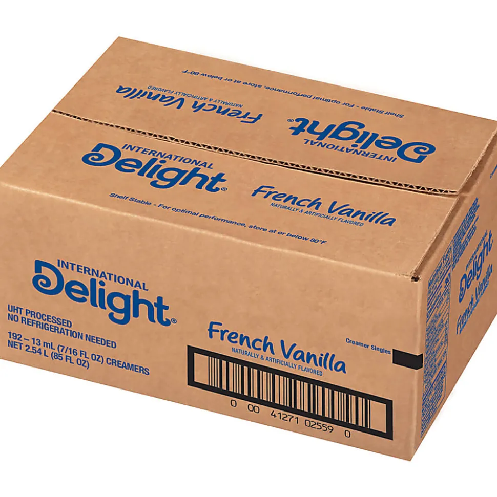International Delight Liquid Coffee Creamer, French Vanilla Flavor, 0.987 Oz Single Serve, 192/Pack