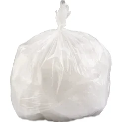 Interplast Group High Density Commercial Can Liner Value Pack, 33 gal, 0.55 mil, 14 mic, 33" x 39", Clear, 25 Bags/Roll, 10 Rolls/CT