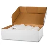 Interplast Group High Density Commercial Can Liners, 10 gal, 0.2mil, 5 mic, 24" x 24", Natural, Perforated Roll, 50 Bags/Roll, 20 Rolls/Carton
