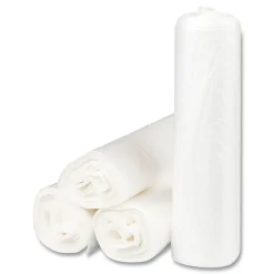 Interplast Group High Density Commercial Can Liners, 16 gal, 0.24 mil, 6 mic, 24" x 33", Natural, Interleaved Roll, 50 Bags/Roll, 20 Rolls/Carton