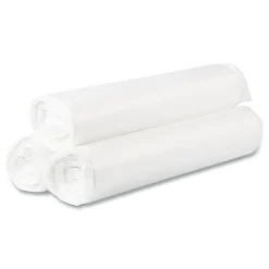 Interplast Group High Density Commercial Can Liner Value Pack, 45 gal, 0.55 mil, 14 mic, 40" x 46", Natural, 25 Bags/Roll, 10 Rolls/CT