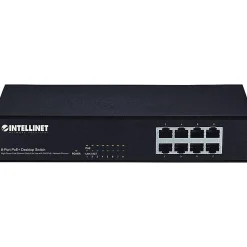 Intracom Intellinet 8 Port Fast Ethernet PoE+ Switch, 560764