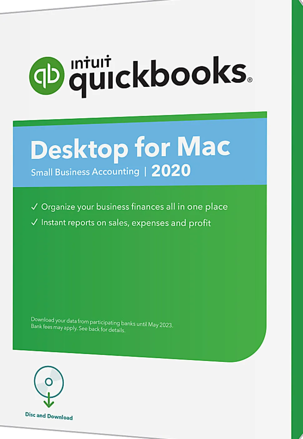 Intuit® QuickBooks® Desktop For Mac® 2020, Disc & Download