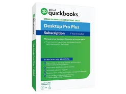 Intuit® QuickBooks® Desktop Pro Plus, 2022, 1-Year Subscription, For Windows®, Disc/Download