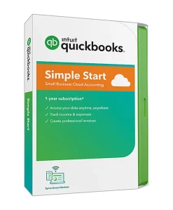 Intuit® QuickBooks® Online, Simple Start 2020, 1 Year Subscription