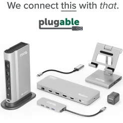 7 in 1 USB C Hub Multiport Adapter with Ethernet (92W Charging, Gigabit Ethernet, 4K HDMI, 2x USB, SD/microSD)
