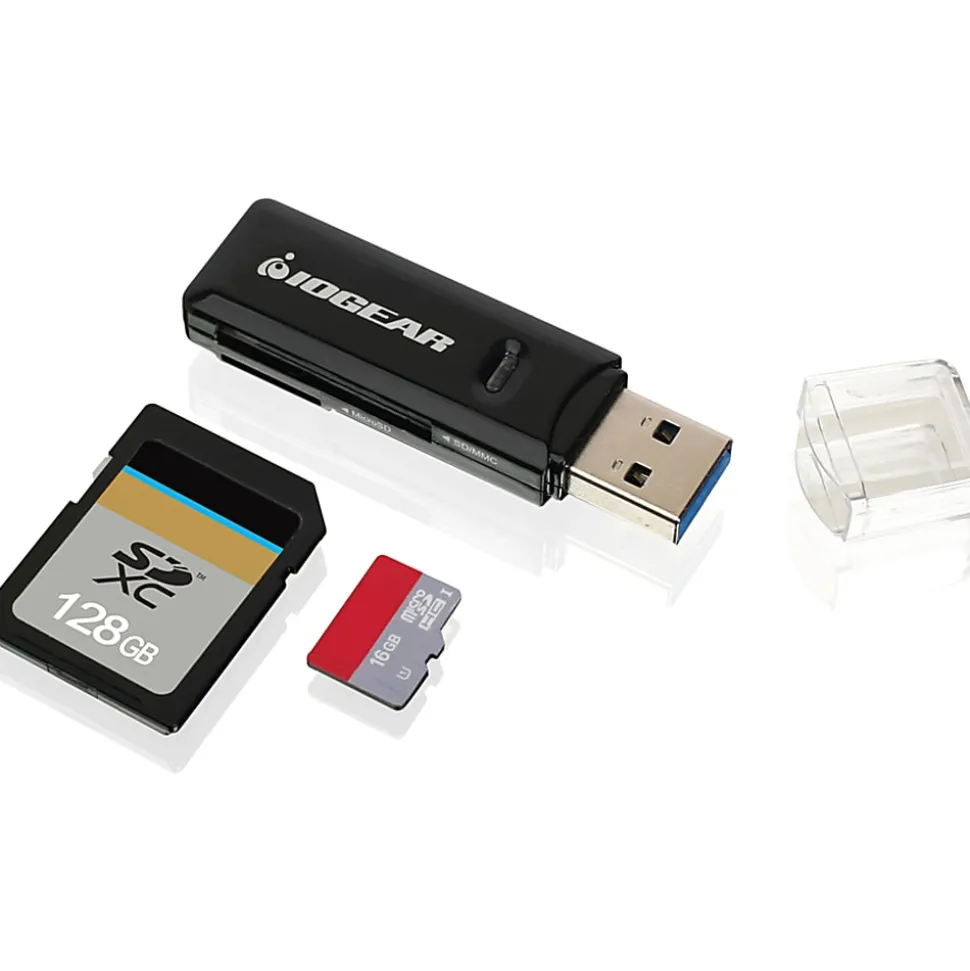 IOGEAR Compact USB 3.0 SDXC/MicroSDXC Card Reader/Writer -
