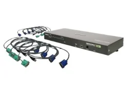 IOGEAR GCS1808KITU 8-Port VGA Combo KVM Switch with USB Cables - KVM / USB switch - 8 x KVM / USB - 1 local user - rack-mountable - TAA Compliant
