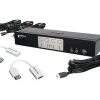 IOGEAR 4-Port HDMI and DisplayPort KVM Kit - Cables Included - KVM / audio / USB switch - 4 x KVM / audio / USB - 1 local user - desktop