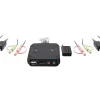 IOGEAR 2-Port 4K USB DisplayPort Cable KVM Switch - KVM / audio switch - 2 x KVM / audio - 1 local user - desktop