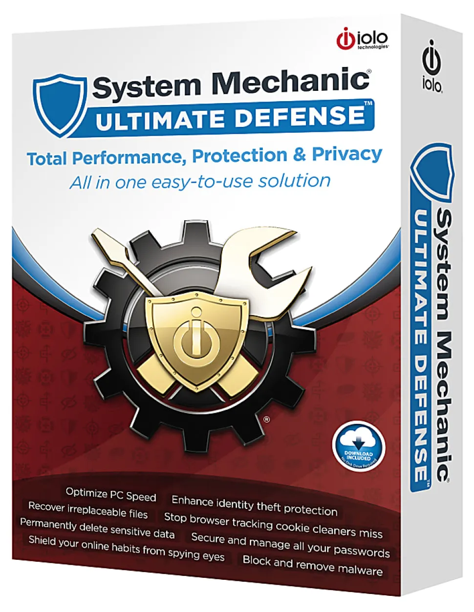 iolo Technologies System Mechanic Ultimate Defense, Product Key Card