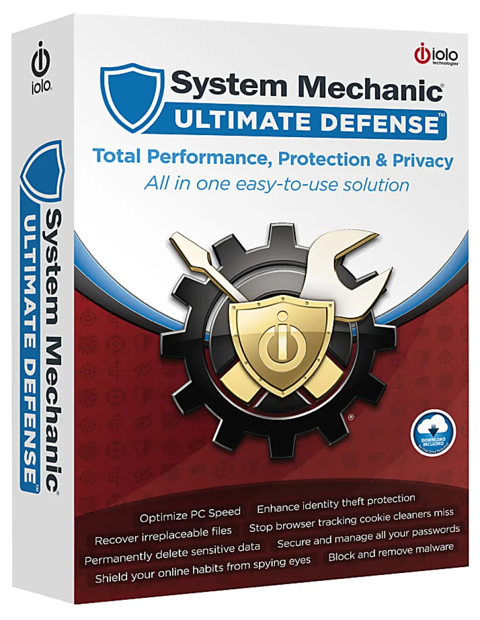 iolo Technologies System Mechanic Ultimate Defense, Product Key Card