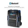 ION Audio Explorer Portable Bluetooth All Weather Speaker With Microphone, Stereo Link And Premium 5 Speaker Sound, XL, Black, IPA150X