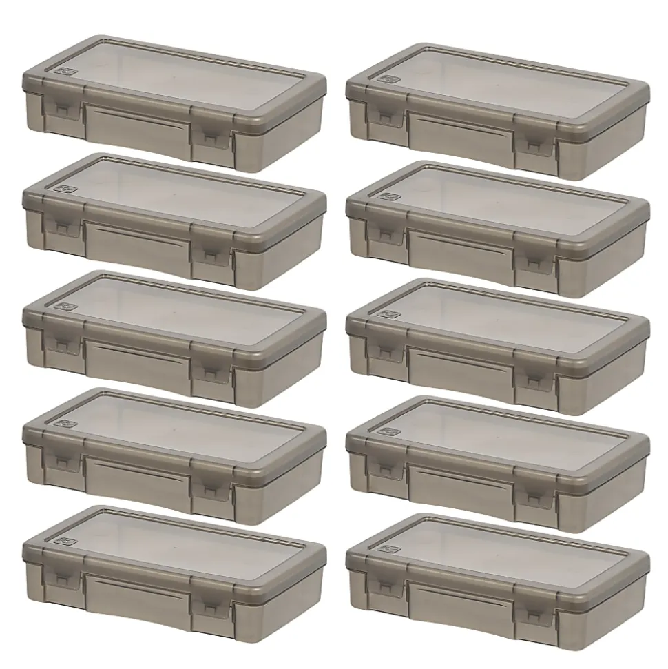 Iris Box, 1 Qt, Gray, Pack Of 10 Boxes