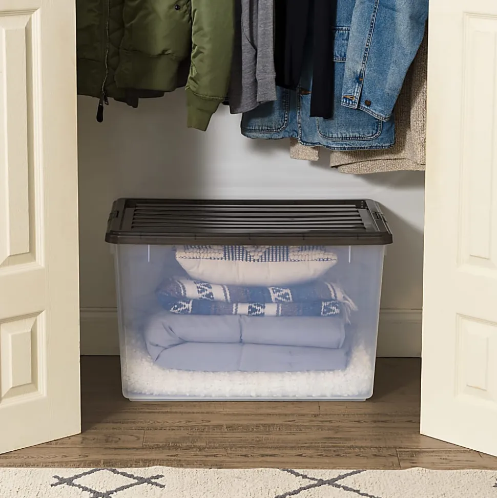 Iris Box, 144 Qt, Gray, Pack Of 3 Boxes