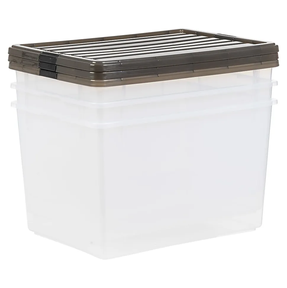 Iris Box, 144 Qt, Gray, Pack Of 3 Boxes