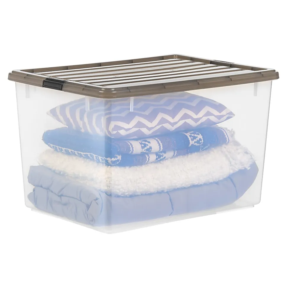 Iris Box, 144 Qt, Gray, Pack Of 3 Boxes