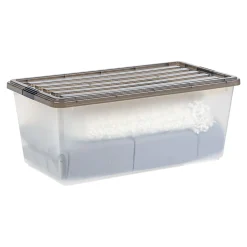 Iris Box, 91 Qt, Gray, Pack Of 4 Boxes