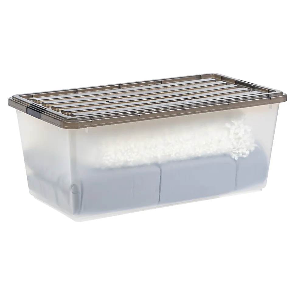 Iris Box, 91 Qt, Gray, Pack Of 4 Boxes
