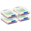 Iris Clip Box, 5.5 Qt, Clear, Pack Of 4 Boxes