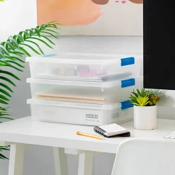 Iris Clip Box, 5.5 Qt, Clear, Pack Of 4 Boxes