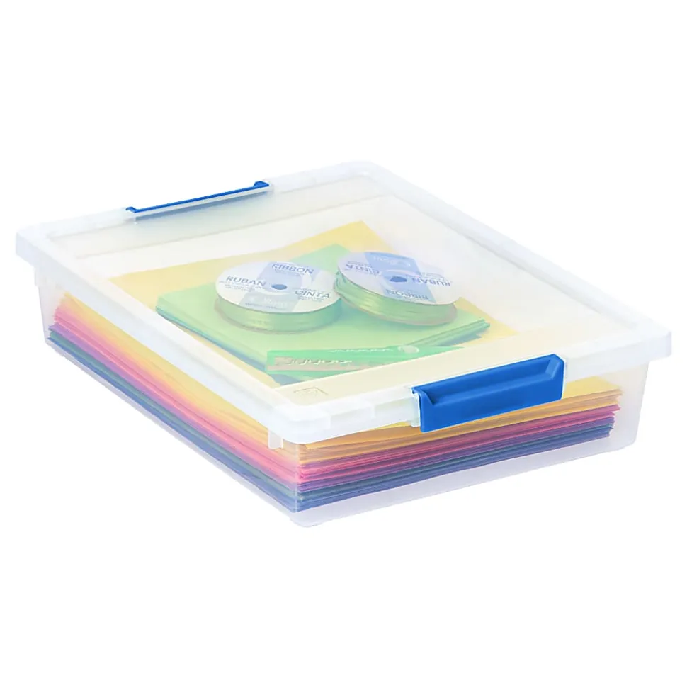 Iris Clip Box, 5.5 Qt, Clear, Pack Of 4 Boxes