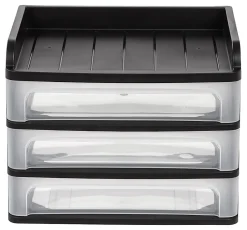 IRIS® 3-Drawer Medium Desktop Storage, 11 1/4