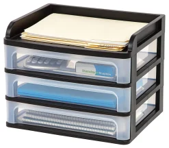 IRIS® 3-Drawer Medium Desktop Storage, 11 1/4
