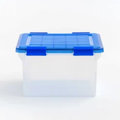 Iris® Element-Resistant Ultimate Storage Box, Letter/Legal, 8 Gallon, 20-1/8”L x 16-3/16”W x 14-1/4”H, Clear