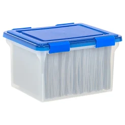Iris® Element-Resistant Ultimate Storage Box, Letter/Legal, 8 Gallon, 20-1/8”L x 16-3/16”W x 14-1/4”H, Clear