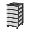 Iris Mini Chest, 5 Drawers, 27 Qt, Black