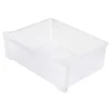 Iris Nesting Stacking Wide Chest, 3 Drawers, 29 Qt, Black, Set Of 2 Chests