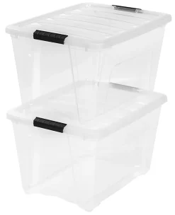 IRIS® Plastic Storage Container With Handles/Latch Lid, 22