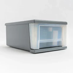 Iris® Stackable Storage Bin With Drawer, 5-13/16