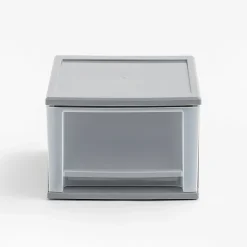 Iris Stacking Drawer, 3 Drawers, 17 Qt, Gray, Pack Of 3 Drawers