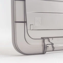 Iris® Stack & Pull™ Storage Box, 8 Gallon, Clear/Gray