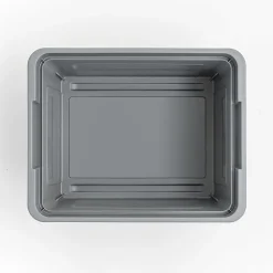 Iris USA® File Boxes, 35 Qt, 28-15/16”L x 21”W x 17-11/16”H, Gray, Pack Of 3 Boxes