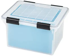 Iris® WeatherPro Storage File Box, Letter/Legal Size, 10 9/10