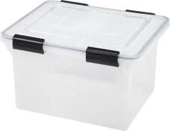 Iris® WeatherPro Storage File Box, Letter/Legal Size, 10 9/10