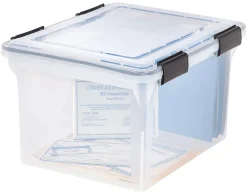 Iris® WeatherPro Storage File Box, Letter/Legal Size, 10 9/10