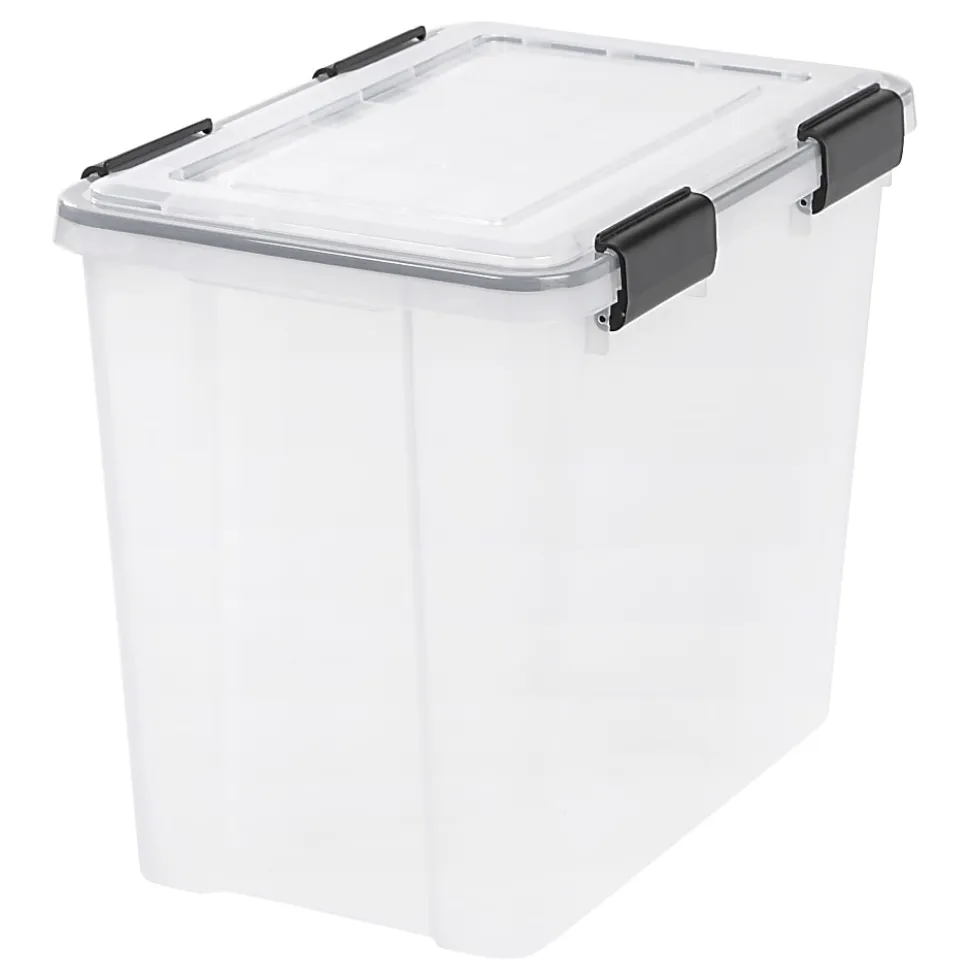 Iris WeatherPro Tote, 36-Quart, Clear, Total Qty 1