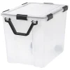 Iris WeatherPro Tote With Handle, 103-Quart, Clear, Total Qty 1
