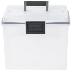 Iris® Weathertight® Mobile Storage File Box, 11 1/2