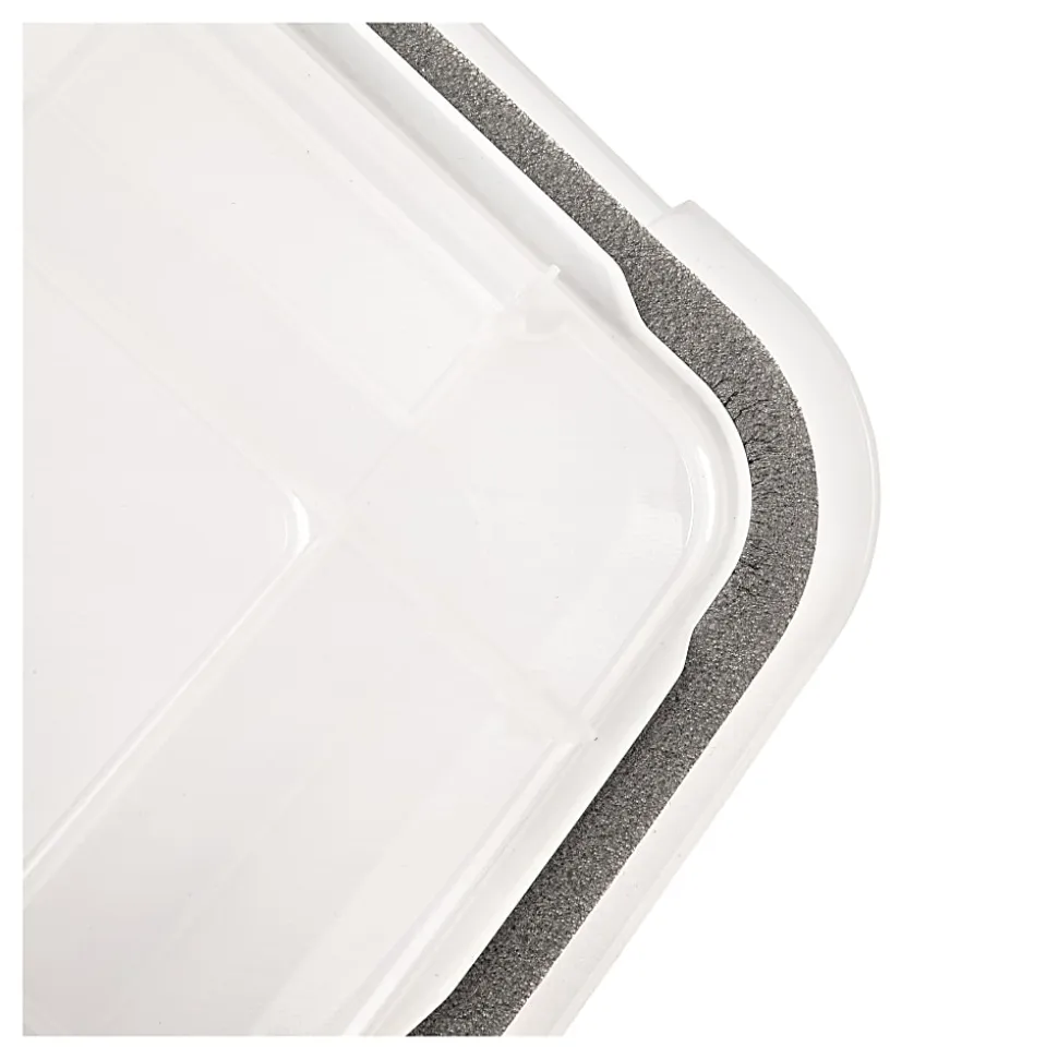 IRIS® Weathertight® Plastic Storage Container With Latch Lid, 18 3/4" x 17 3/4" x 23 5/8", Clear