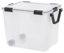 IRIS® Weathertight® Plastic Storage Container With Latch Lid, 18 3/4