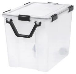 IRIS® Weathertight® Plastic Storage Container With Latch Lid, 18 3/4