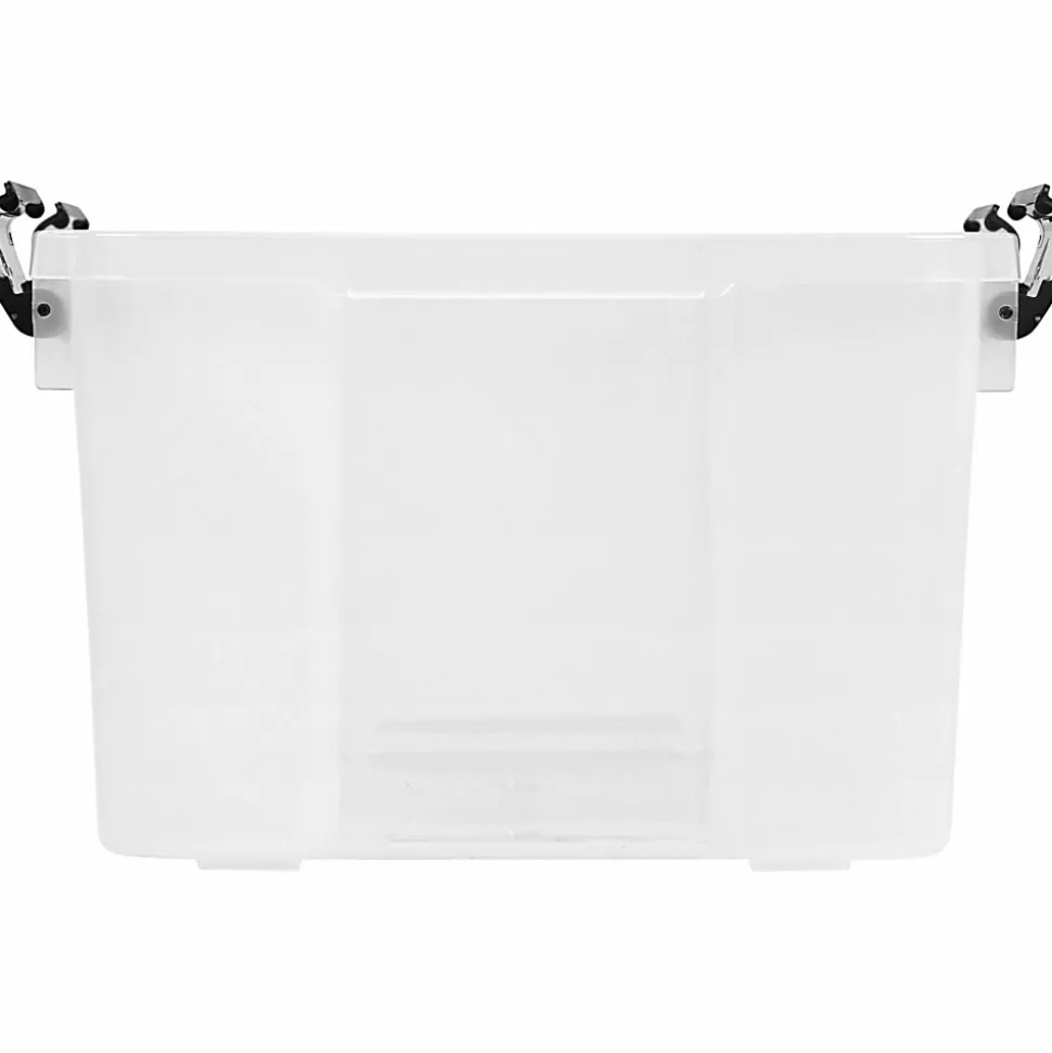 IRIS® Weathertight® Storage Container, 46 Quarts, 11 4/5" x 15 4/5" x 19 7/10", Clear