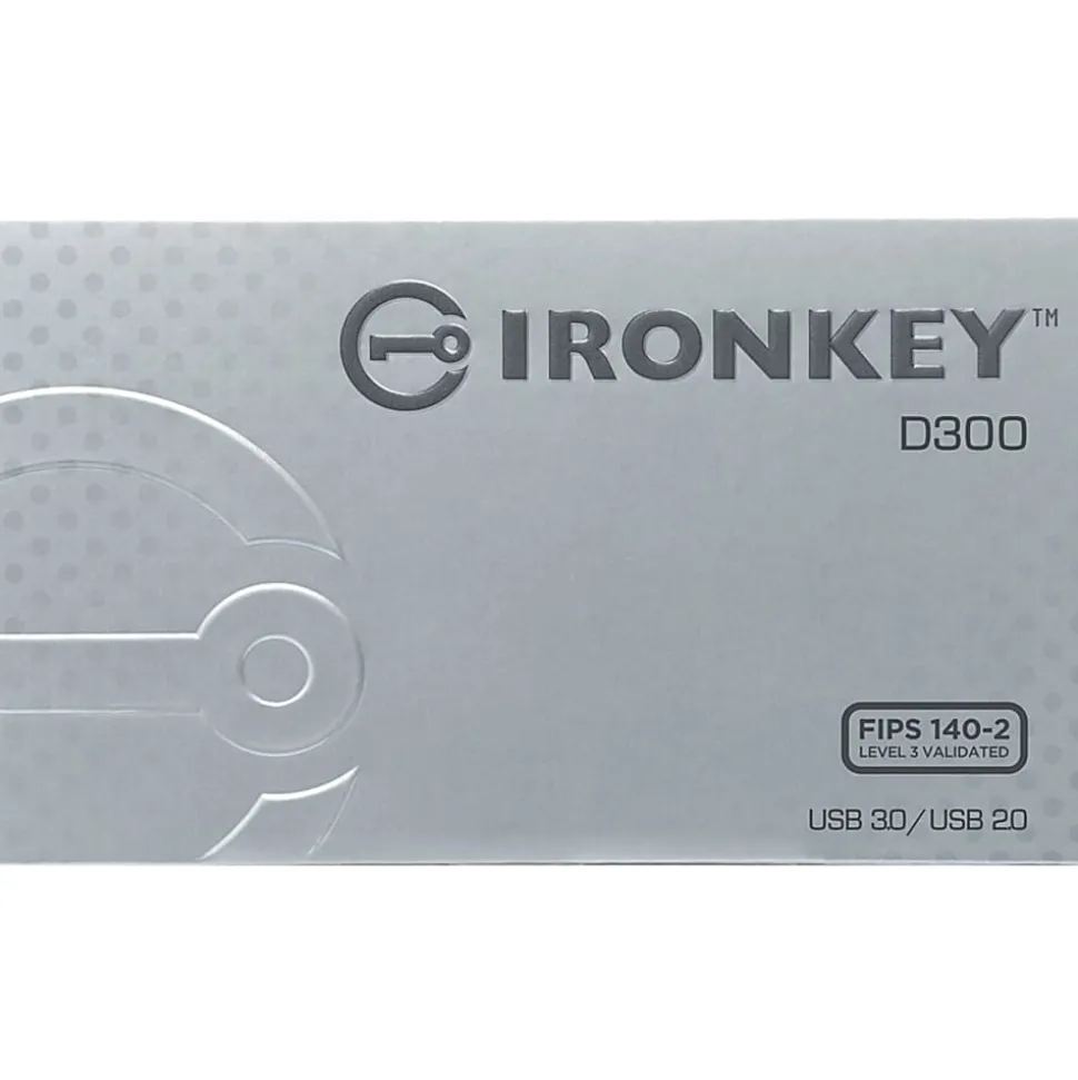 IronKey 128GB D300SM USB 3.1 Flash Drive - 128 GB - USB 3.1 - 256-bit AES - TAA Compliant