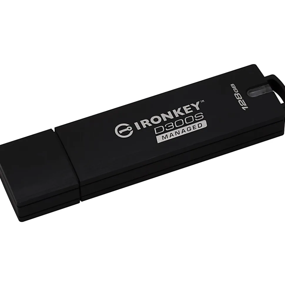 IronKey 128GB D300SM USB 3.1 Flash Drive - 128 GB - USB 3.1 - 256-bit AES - TAA Compliant